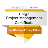 Badge of Google Project Management Certification