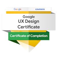 Badge of Google UX Design Certification